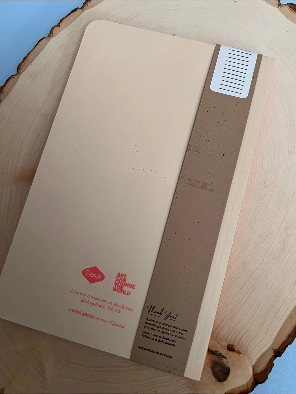 'It's Okay To Not Do Everything' Cream Softcover Denik Notebook Journal NWT